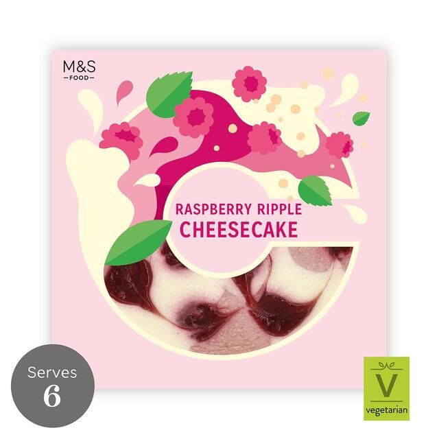 M&S Raspberry Ripple Cheesecake