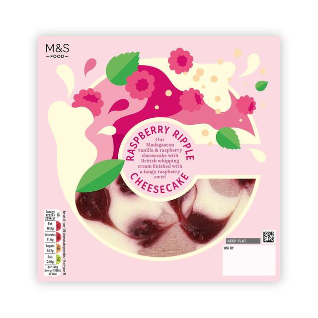 M&S Raspberry Ripple Cheesecake thumbnail 2