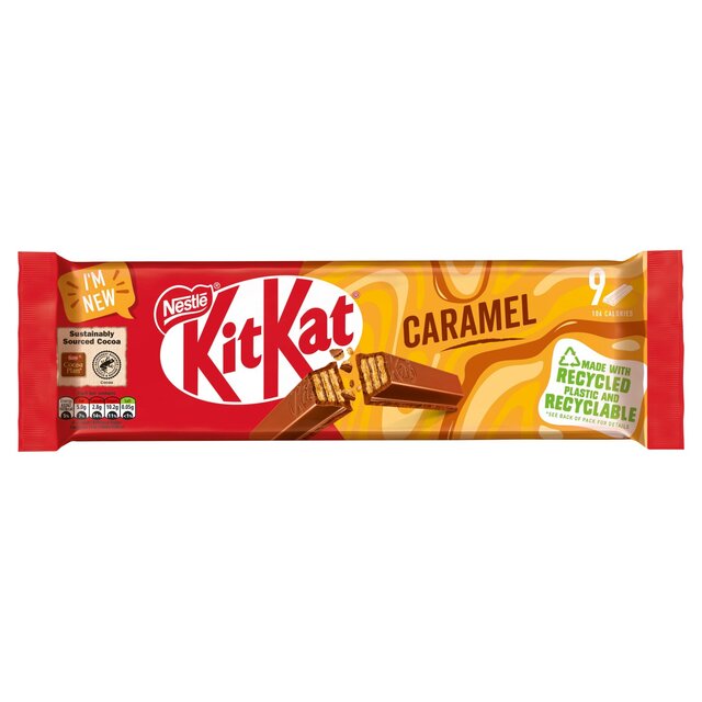 KitKat 2 Finger Caramel Chocolate Biscuit Bar, Multipack thumbnail 2