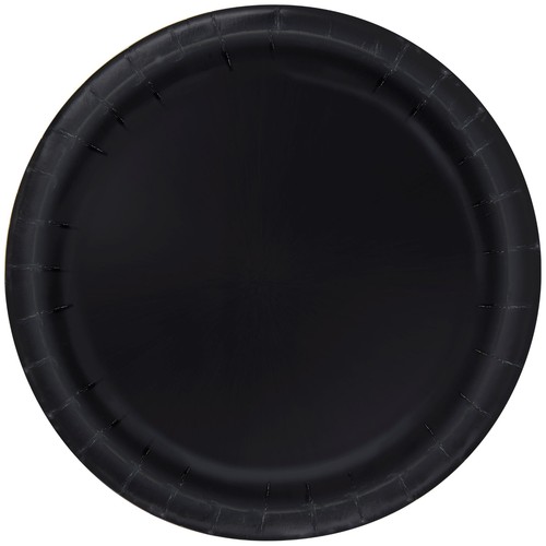 Midnight Black Paper Party Plates