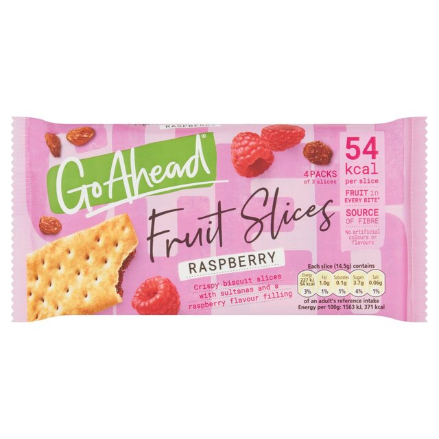 Go Ahead Raspberry Crispy Fruit Slices Snack Bars Multipack thumbnail 5