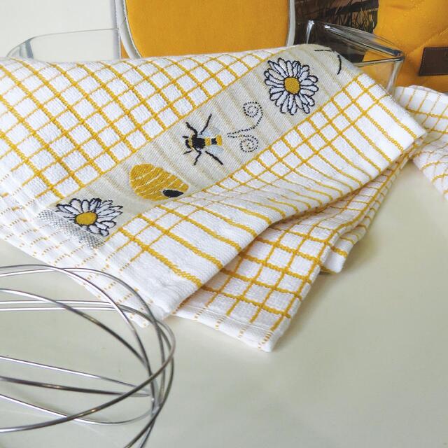 Poli-dri Jacquard  Honey Bees Tea Towel thumbnail 2