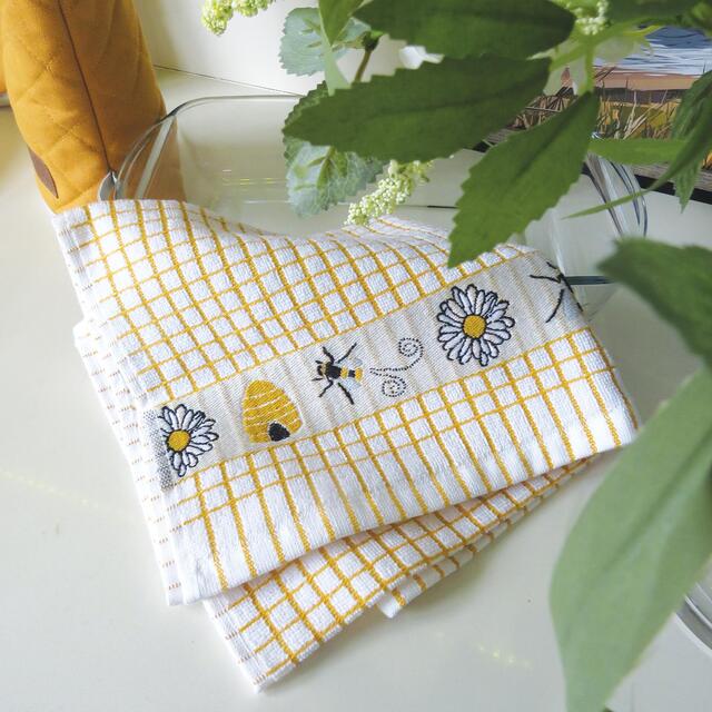 Poli-dri Jacquard  Honey Bees Tea Towel thumbnail 4