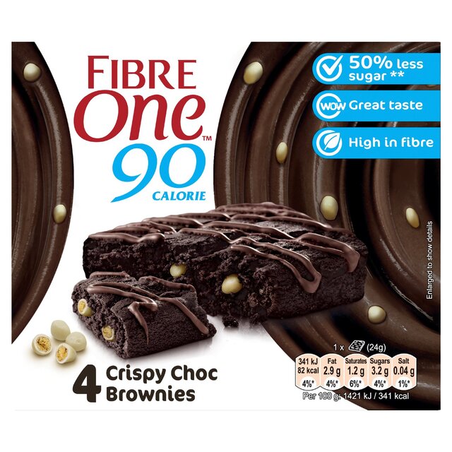 Fibre One 90 Calorie Crispy Choc Brownies