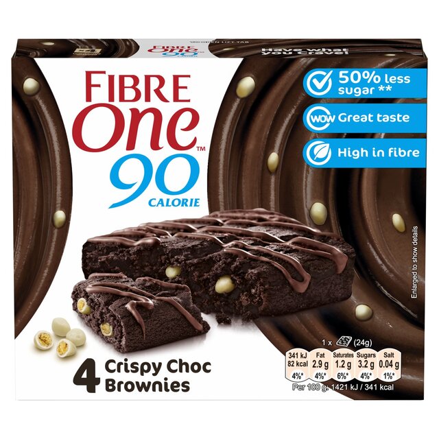 Fibre One 90 Calorie Crispy Choc Brownies thumbnail 2