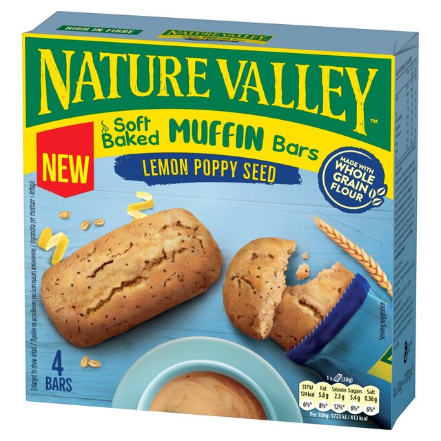 Nature Valley Muffin Bars Lemon Poppy Seed Cereal Bars thumbnail 2