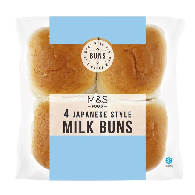 M&S 4 Japanese Style Milk Buns
