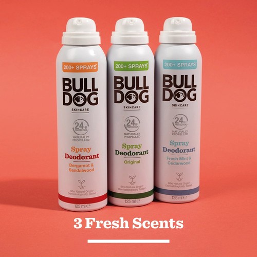 Bulldog Bergamot & Sandalwood Naturally Propelled Spray Deodorant thumbnail 2