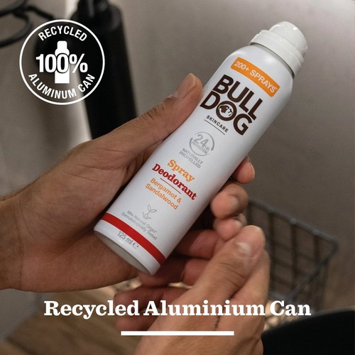 Bulldog Bergamot & Sandalwood Naturally Propelled Spray Deodorant thumbnail 3