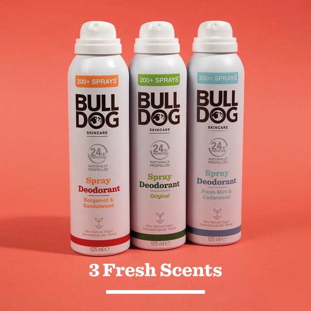 Bulldog Bergamot & Sandalwood Naturally Propelled Spray Deodorant thumbnail 2