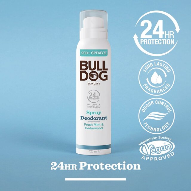 Bulldog Fresh Mint & Cedarwood Naturally Propelled Spray Deodorant thumbnail 7