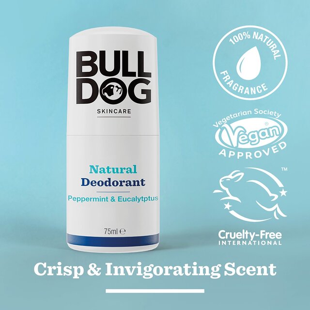 Bulldog Peppermint & Eucalyptus Natural Roll-On Deodorant thumbnail 4