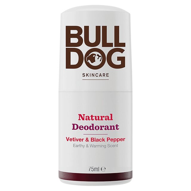 Bulldog Black Pepper & Vetiver Natural Roll-On Deodorant