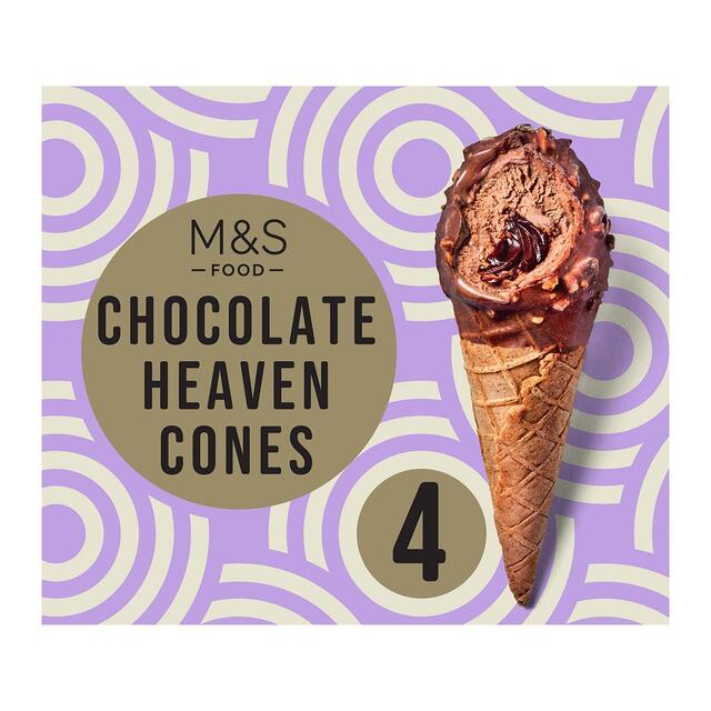 M&S 4 Chocolate Heaven Cones