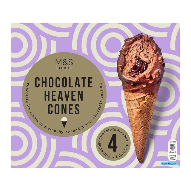 M&S 4 Chocolate Heaven Cones thumbnail 3