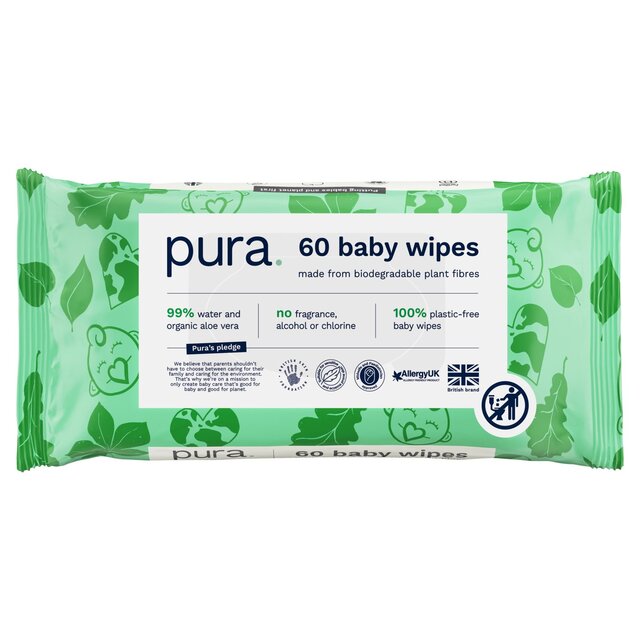 Pura Plastic Free Baby Wipes thumbnail 2