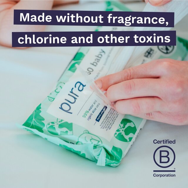 Pura Plastic Free Baby Wipes thumbnail 4