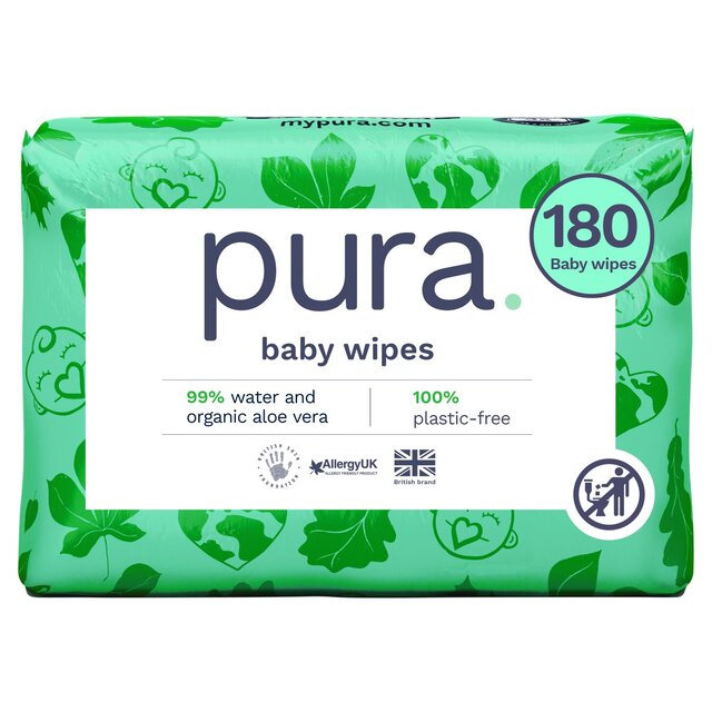 Pura Plastic Free Baby Wipes
