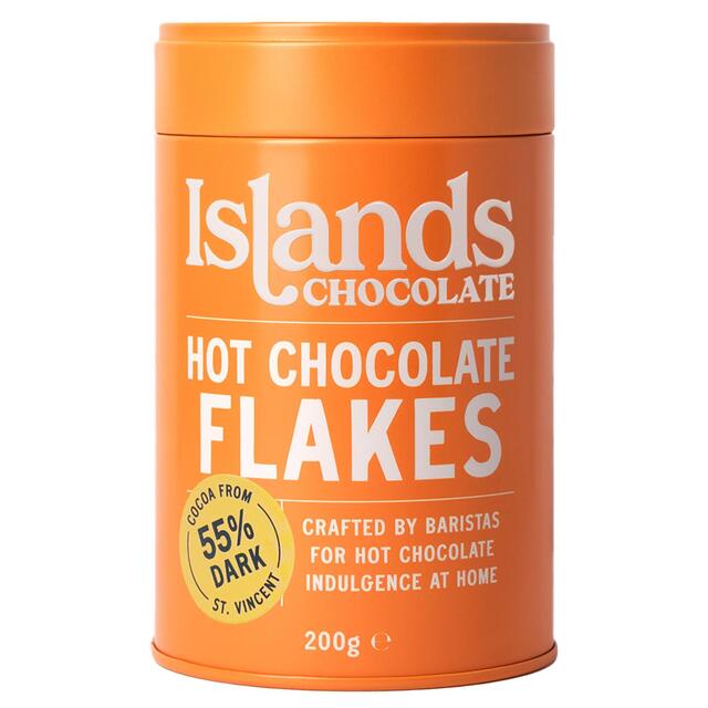 Islands Chocolate 55% Dark Hot Chocolate Flake Tin