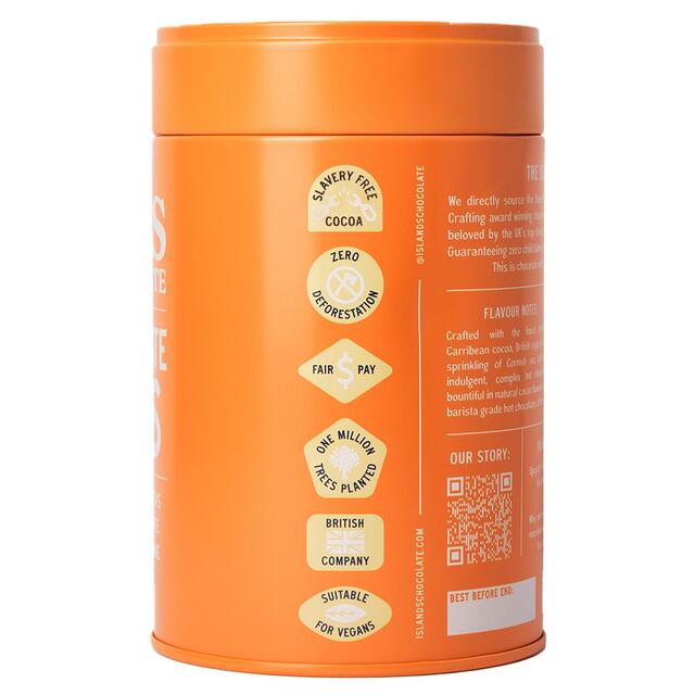Islands Chocolate 55% Dark Hot Chocolate Flake Tin thumbnail 2