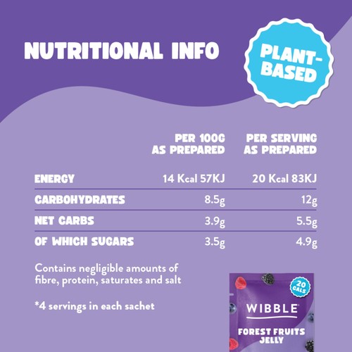 Wibble Plant-based Forest Fruits Jelly Crystals thumbnail 3