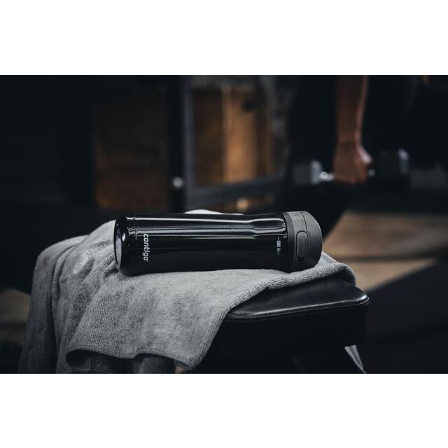 Contigo Jackson Chill Licorice Black Stainless Steel Reusable Bottle thumbnail 3