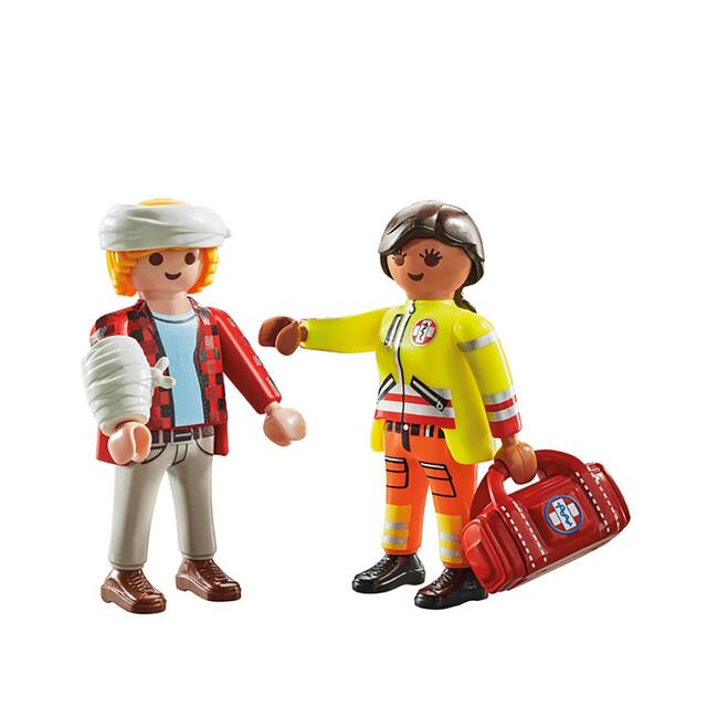 PLAYMOBIL 71506 Medic with Injured Person DuoPack thumbnail 3
