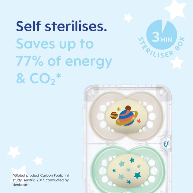 MAM Night Astro 16+m Soother 2pk thumbnail 4