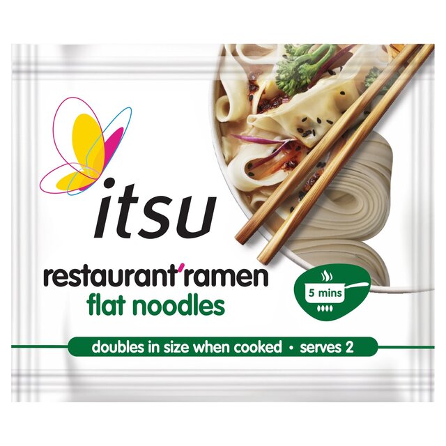 itsu restaurant ramen flat noodles