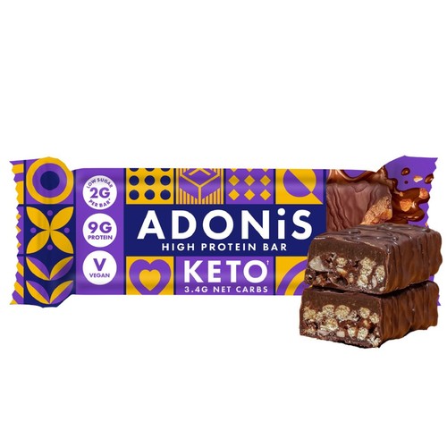 ADONiS Double Choc Crisp Keto Protein Bar