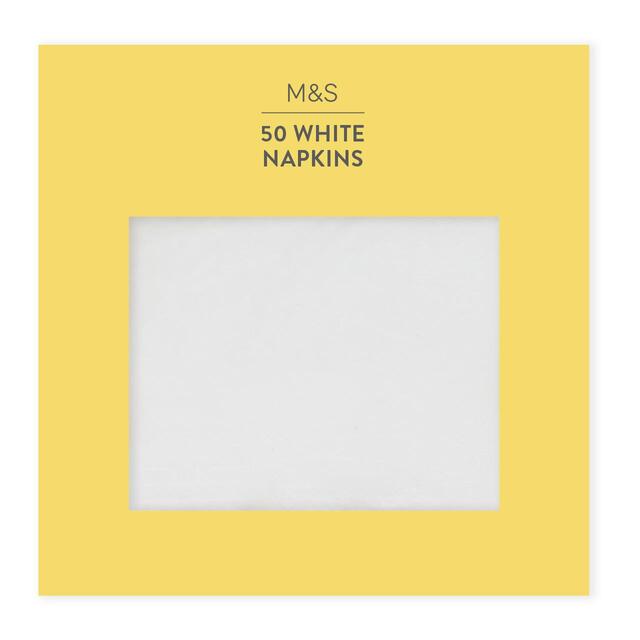 M&S White Paper Napkins thumbnail 2