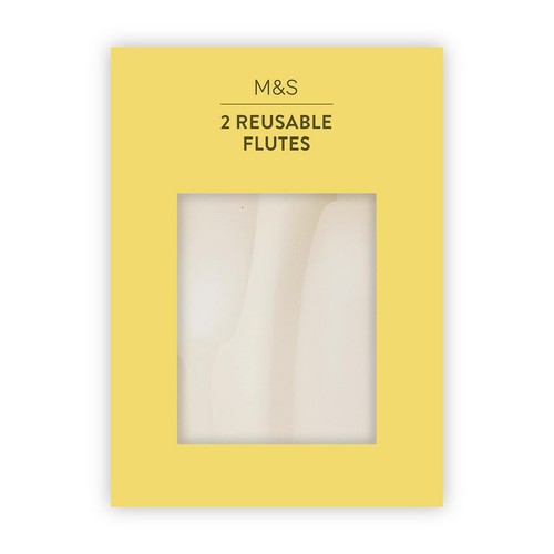 M&S Reusable Champagne Flutes thumbnail 2