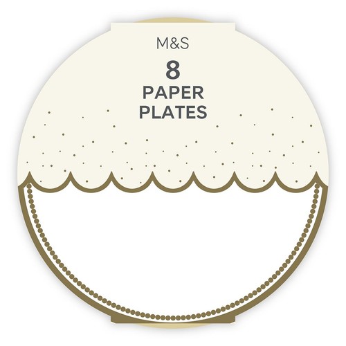 M&S White Paper Plates