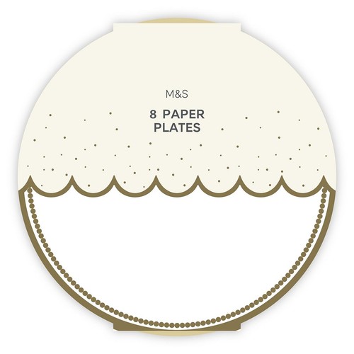 M&S White Paper Plates thumbnail 2