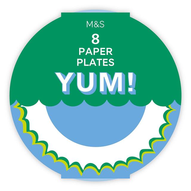 M&S Blue Paper Party Plates