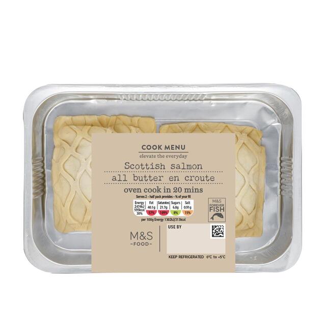 M&S Cook Menu Scottish Salmon En Croute thumbnail 2