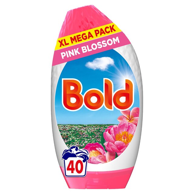 Bold 2In1 Washing Liquid Gel Pink Blossom 40 Washes