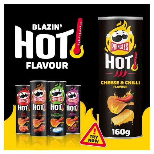 Pringles Hot Cheese & Chilli Sharing Crisps thumbnail 3