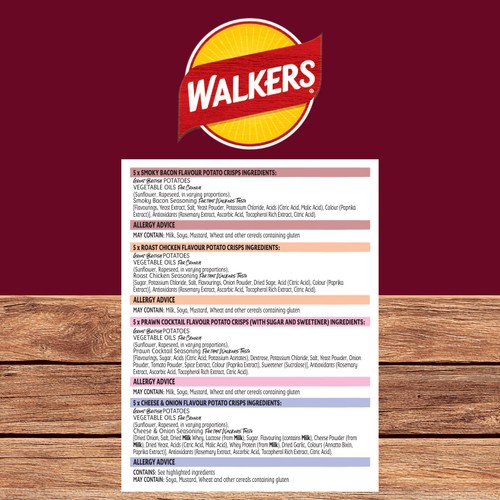 Walkers Meaty Variety Multipack Crisps thumbnail 4