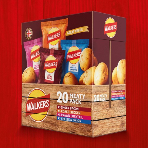 Walkers Meaty Variety Multipack Crisps thumbnail 6
