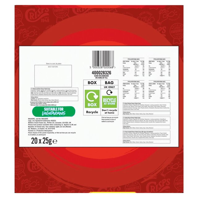 Walkers Meaty Variety Multipack Crisps thumbnail 6