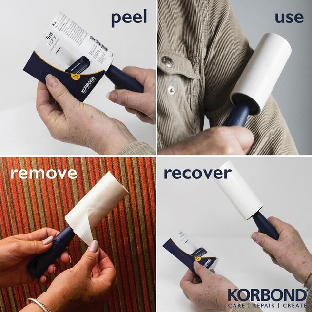 Korbond Lint Roller Refills - Twin Pack - 84 Sheets thumbnail 5