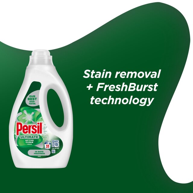 Persil Ultimate Active Clean Bio Laundry Washing Detergent 31 Washes thumbnail 2