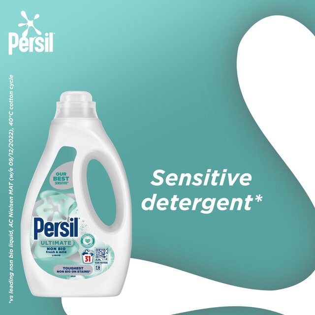 Persil Ultimate Fresh and Mild Non Bio Laundry Washing Detergent 31 Washes thumbnail 4