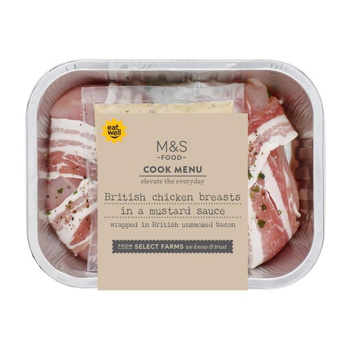 M&S Cook Menu Chicken with Bacon & Creamy Mustard Sauce