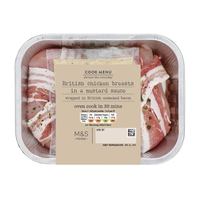 M&S Cook Menu Chicken with Bacon & Creamy Mustard Sauce thumbnail 2