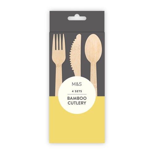 M&S Bamboo Cutlery For 4 People thumbnail 2