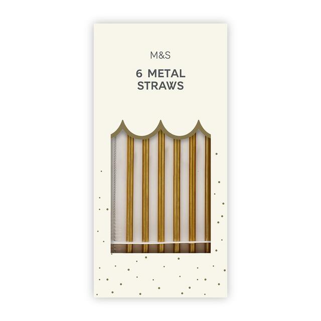 M&S Gold Metal Straws thumbnail 2