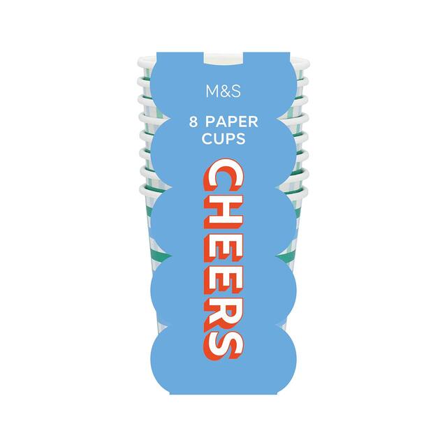 M&S Green Paper Party Cups thumbnail 2