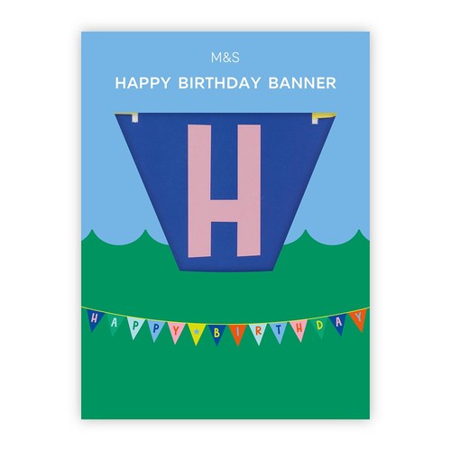 M&S Happy Birthday Bunting Banner 3m thumbnail 2